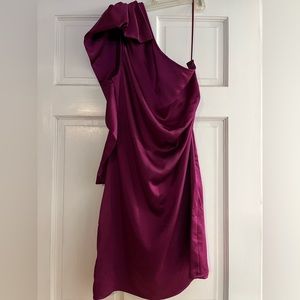 Magenta cocktail dress